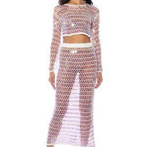 Sequin Crochet Skirt